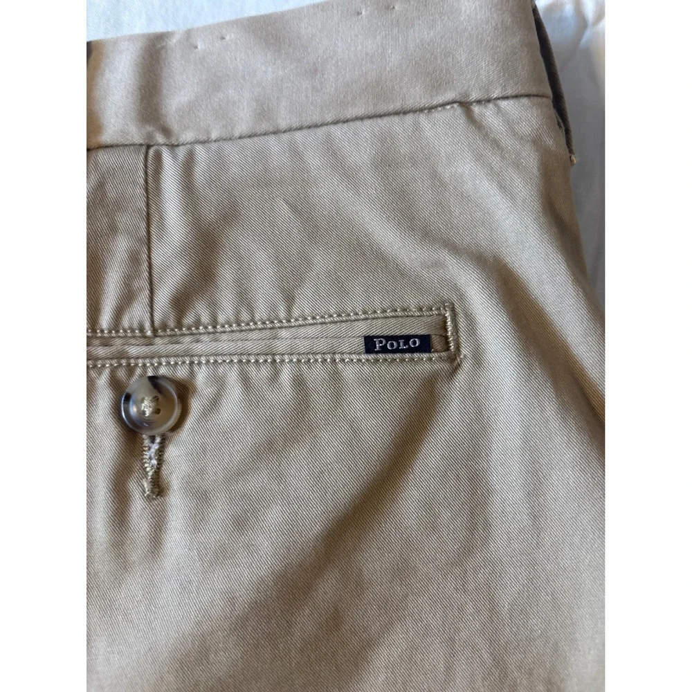 Polo Ralph Lauren Shorts Mens 40 Tan  Stretch Classic‎ Fit Chino Khaki